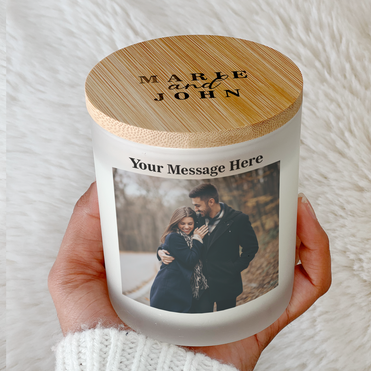 Custom Photo Candle