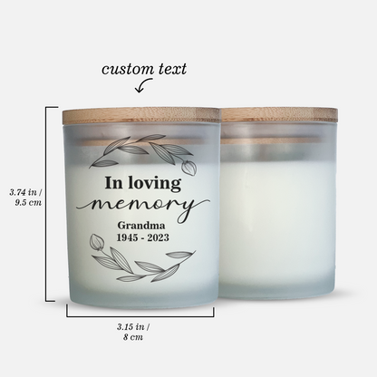 In Loving Memory of Grandma Candle