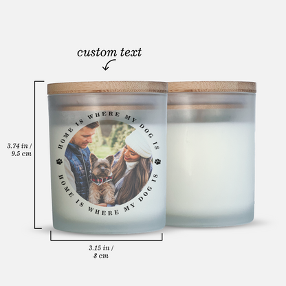 New Home Custom Photo Candle