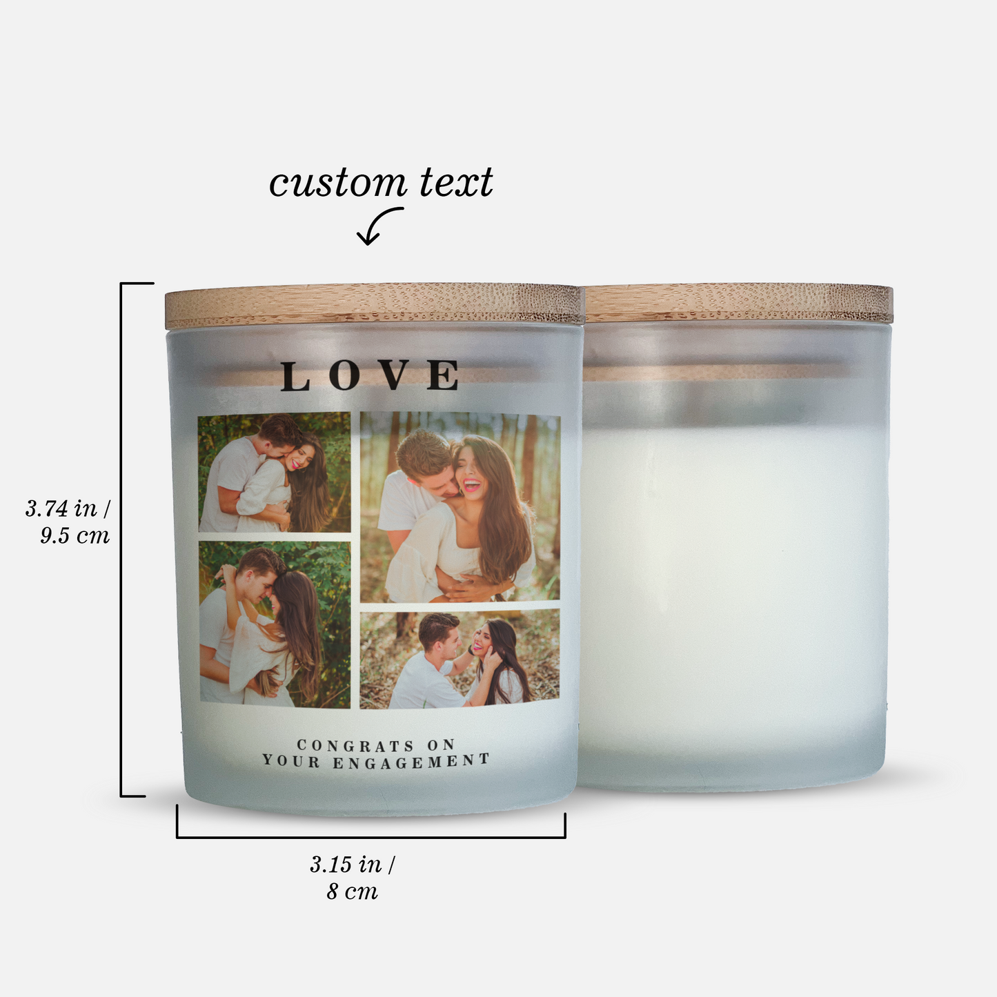 Collage Photo Candle