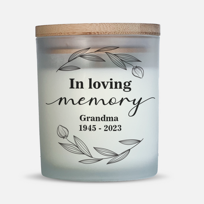 In Loving Memory of Grandma Candle