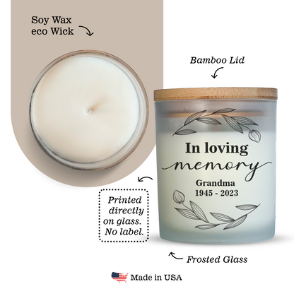 In Loving Memory of Grandma Candle