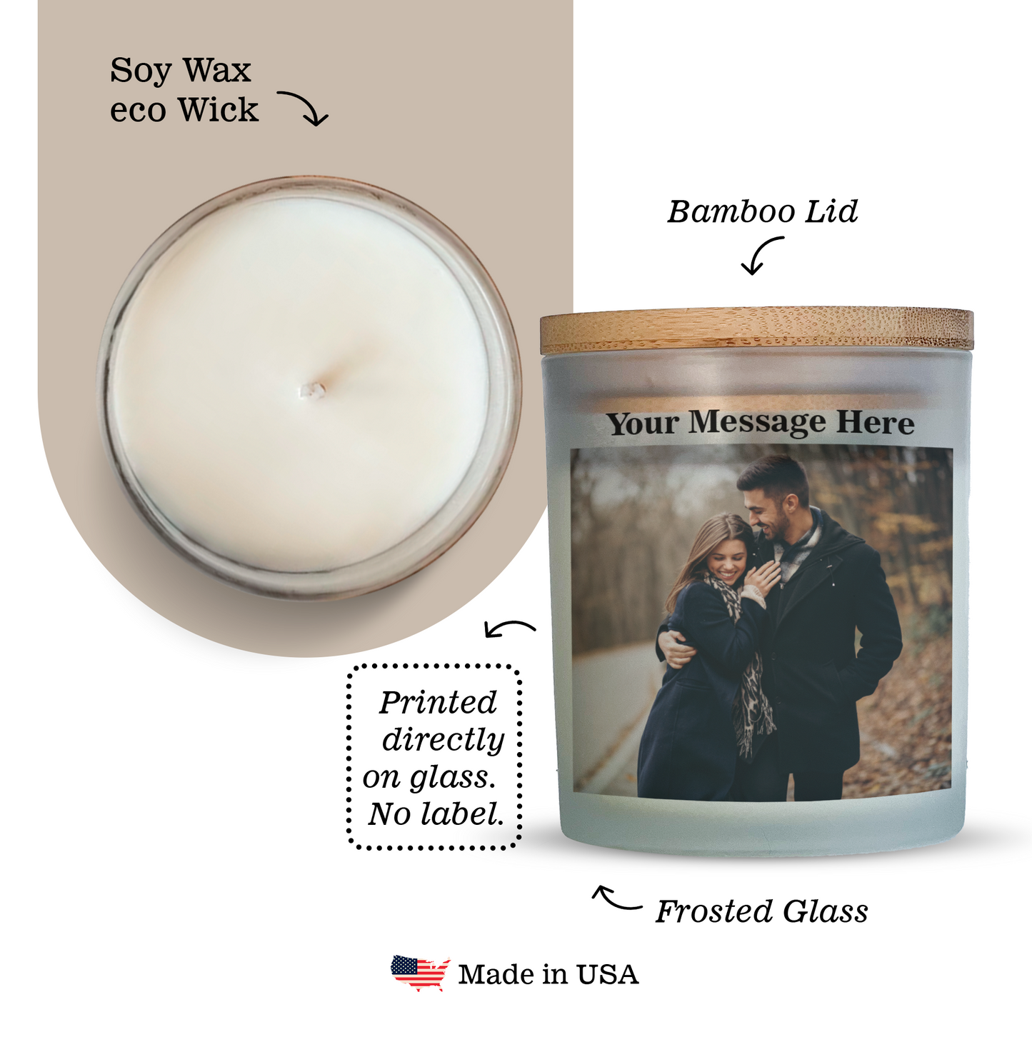 Custom Photo Candle