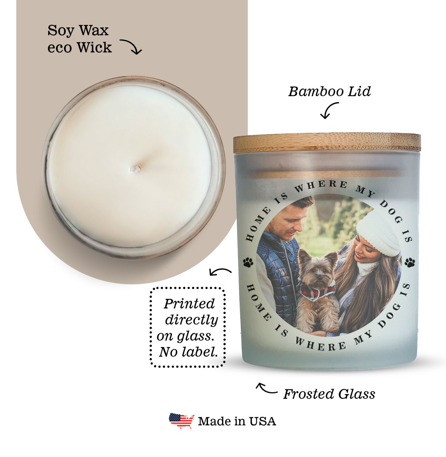 New Home Custom Photo Candle