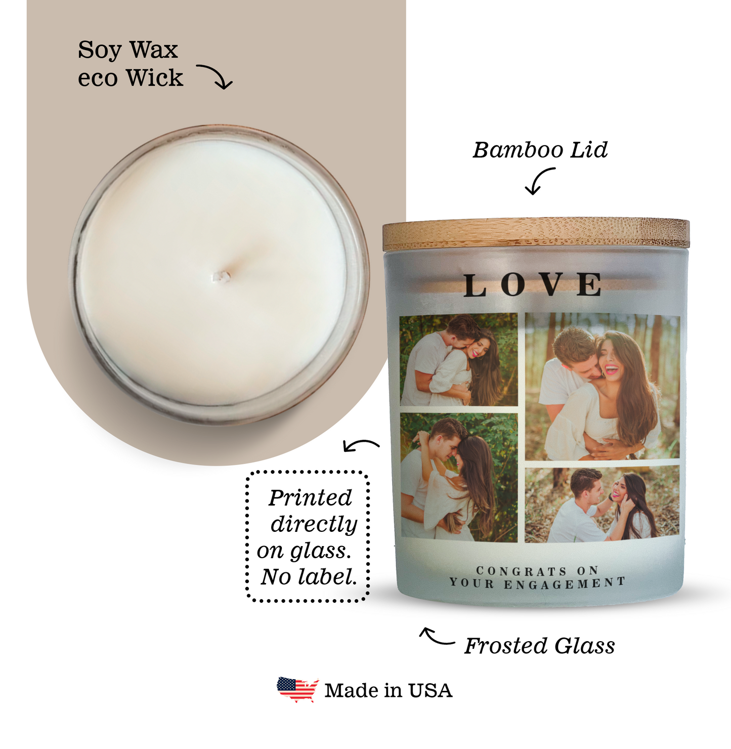 Collage Photo Candle