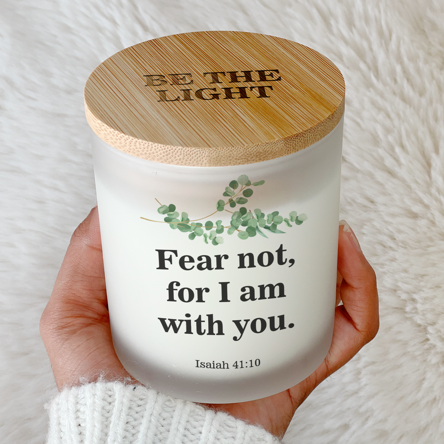 Isaiah 41:10  |  Fear not, for I am with you - Bible Verse Candle