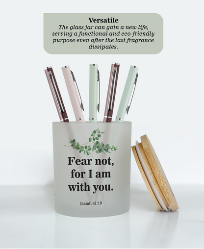 Isaiah 41:10  |  Fear not, for I am with you - Bible Verse Candle