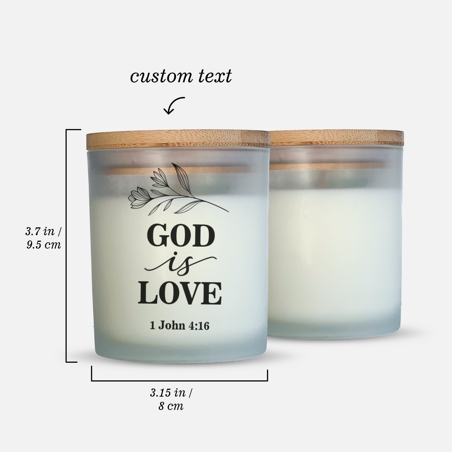 1 John 4:16  |  God is love - Bible Verse Candle