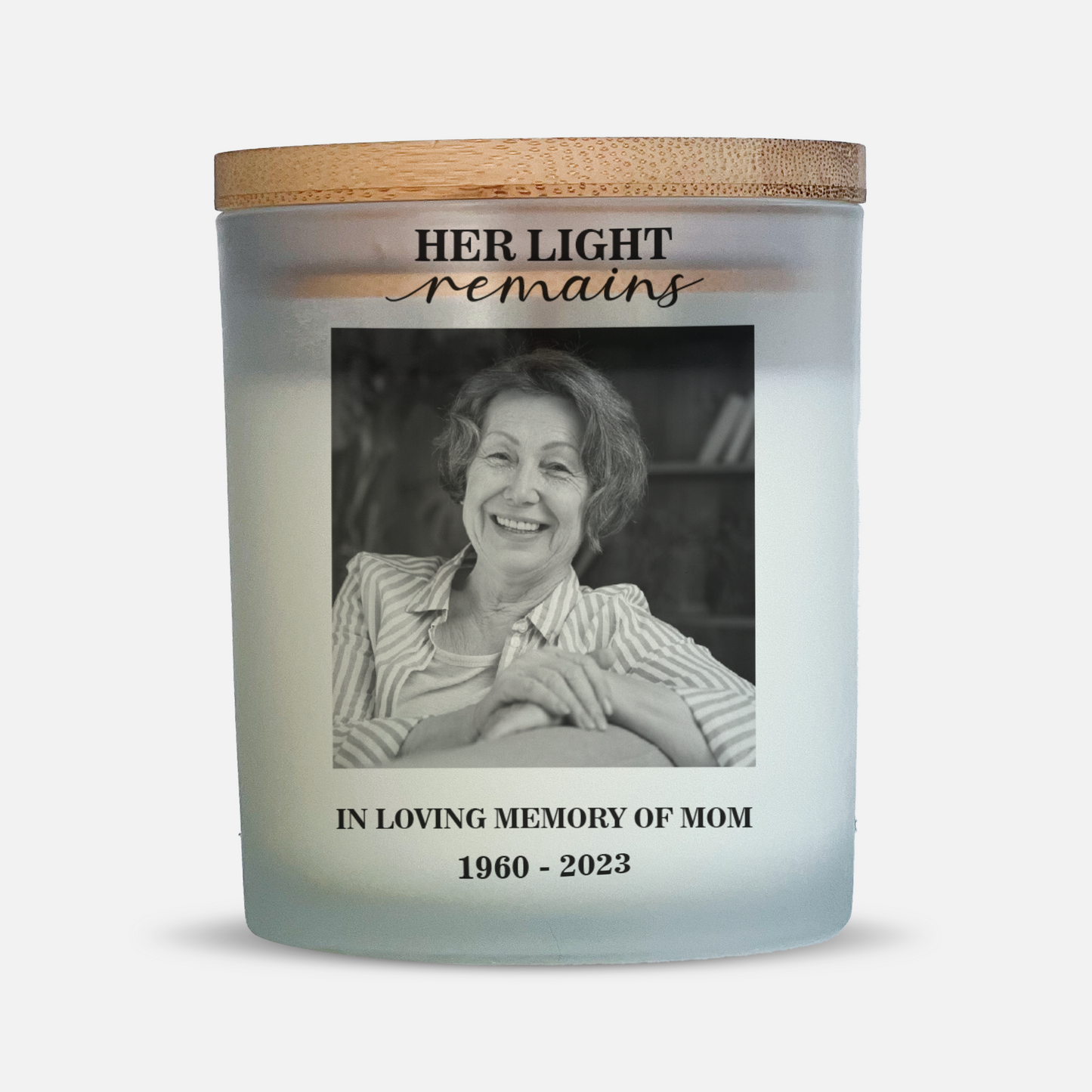 Her/His Light Remains Memorial Candle Favors