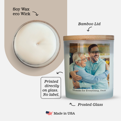 Happy Father's Day Candle Gift