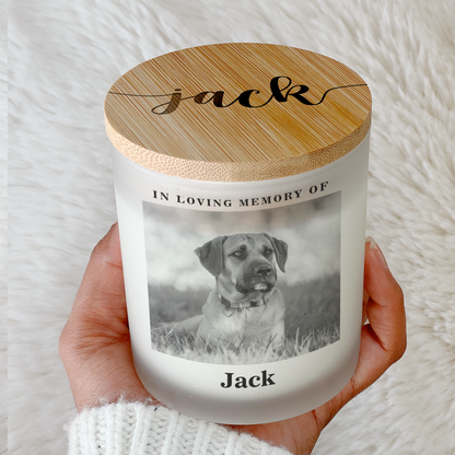 In Loving Memory Pet Memorial Candle