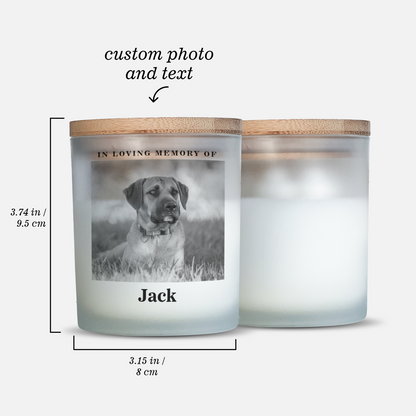 In Loving Memory Pet Memorial Candle