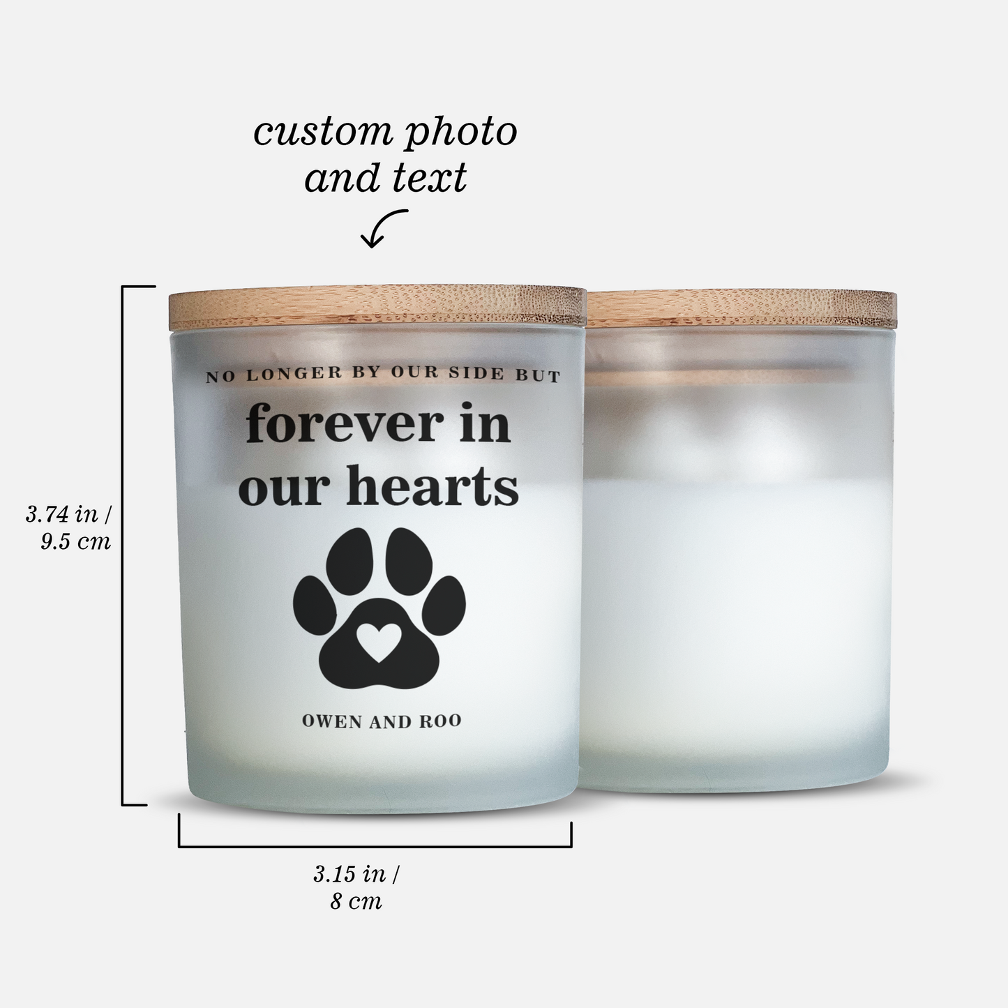 Forever in our hearts Pet Memorial Candle