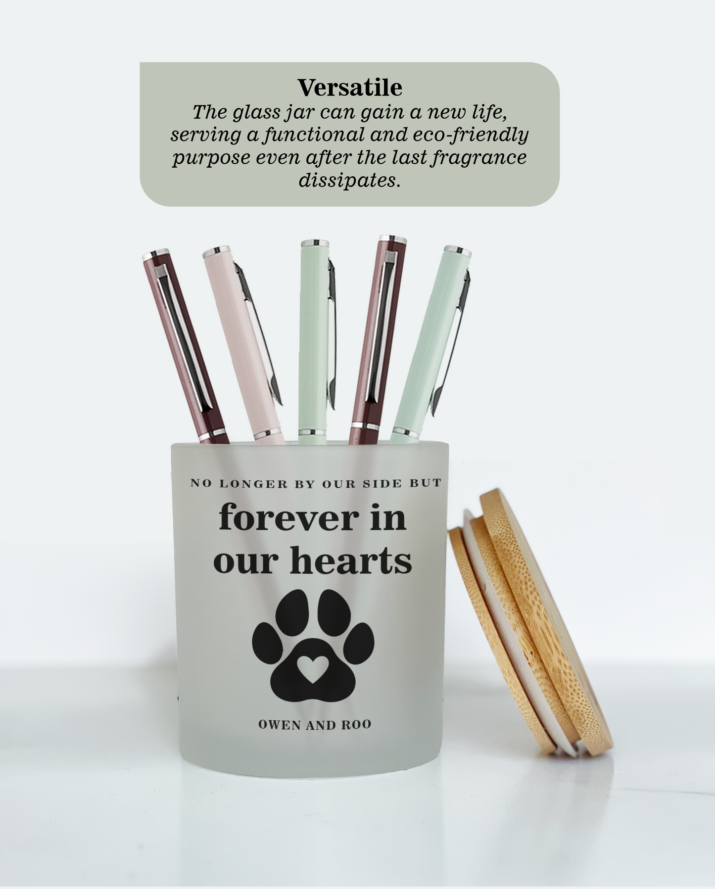 Forever in our hearts Pet Memorial Candle