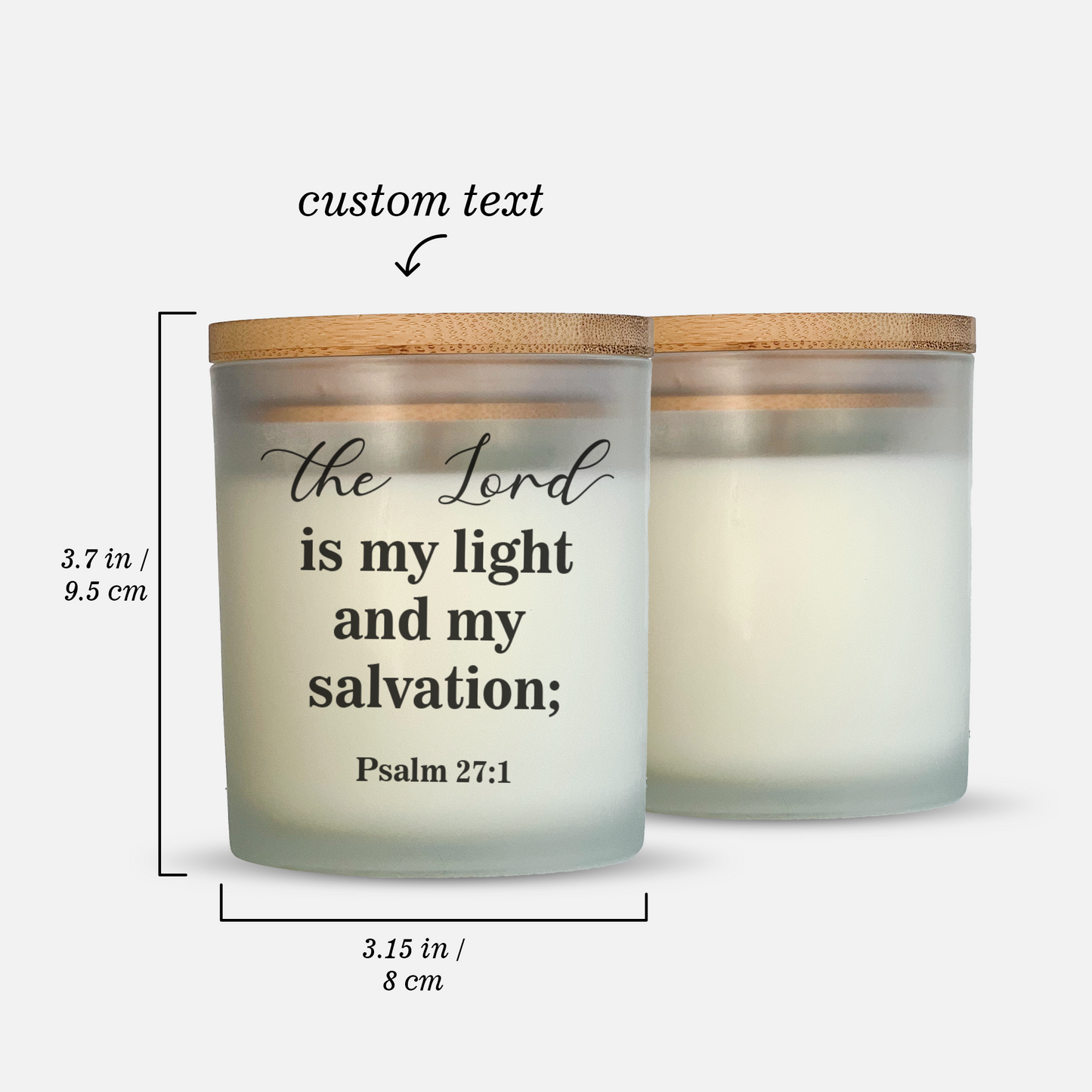 Psalm 27:1 | The Lord is my light and my salvation - Bible Verse Candle