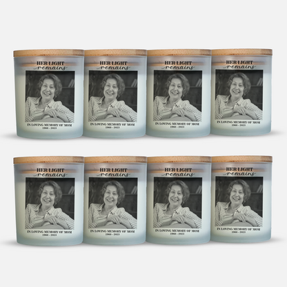 Her/His Light Remains Memorial Candle Favors