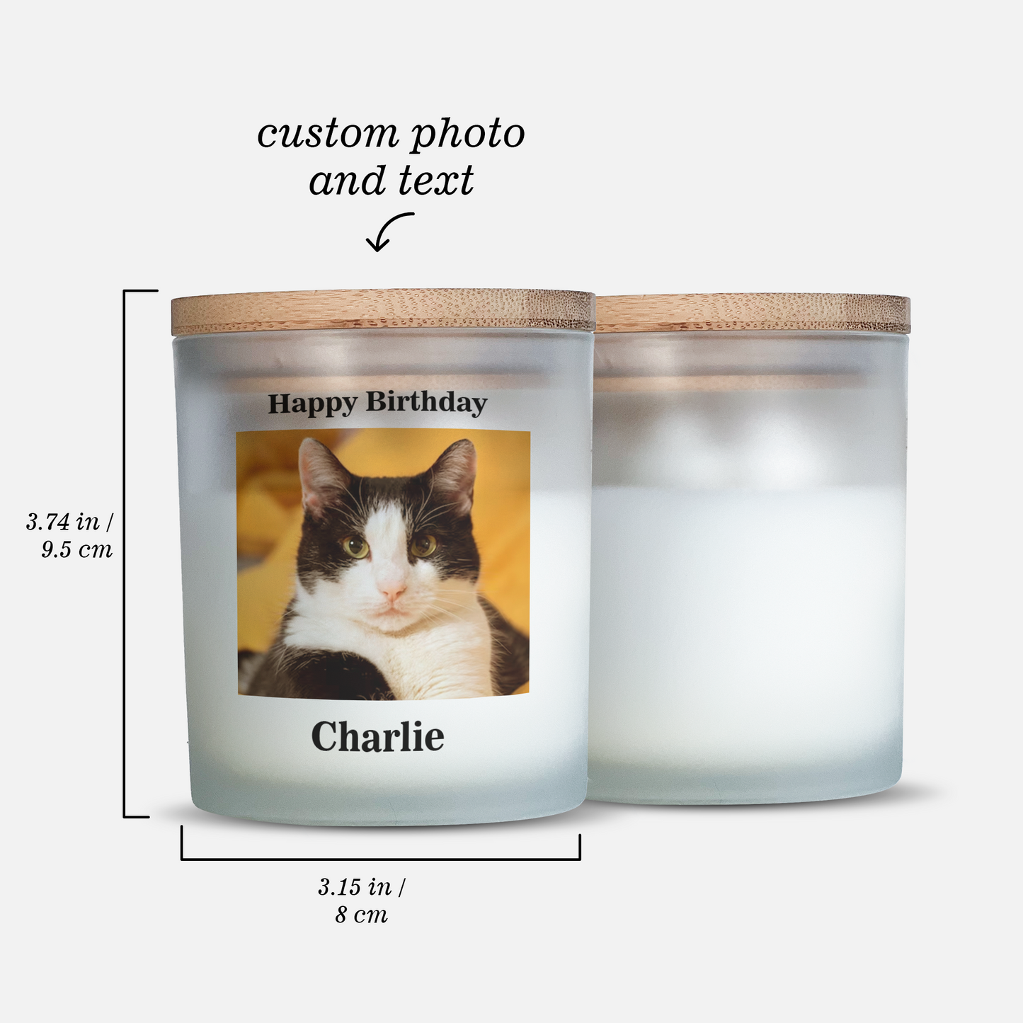 Pet Birthday Photo Candle