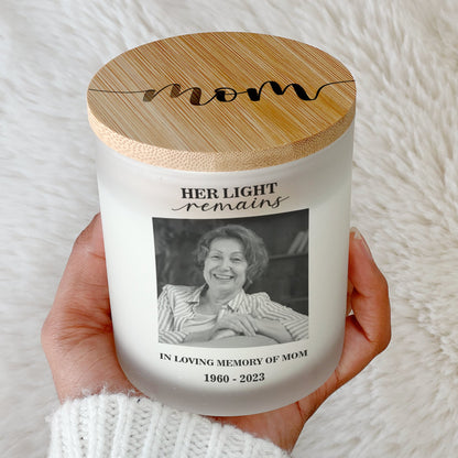 Her/His Light Remains Memorial Candle Favors