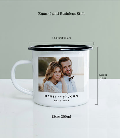 Photo Enamel Camping Mug Gift