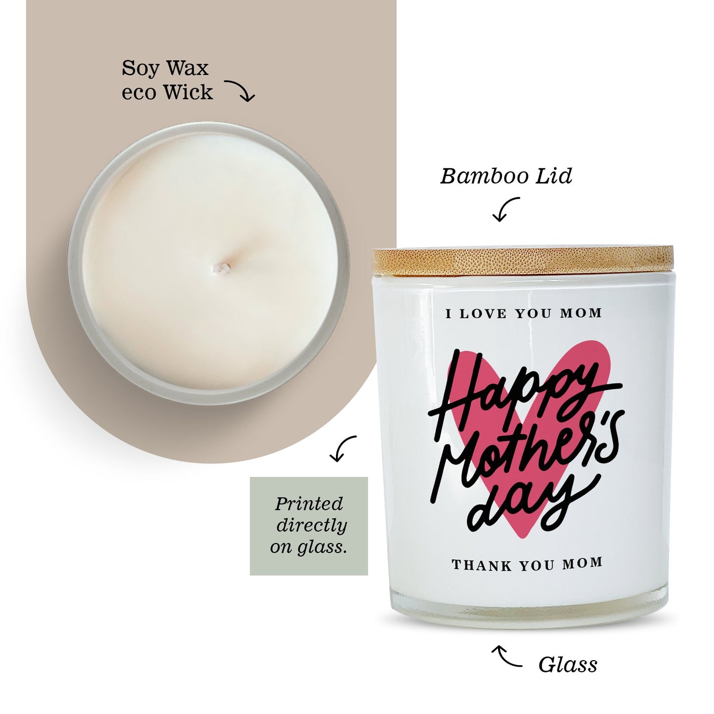 Happy Mother's Day Candle Gift